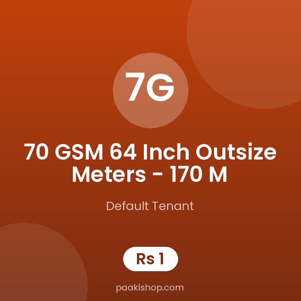 70 GSM 64 Inch Outsize Meters - 170 M