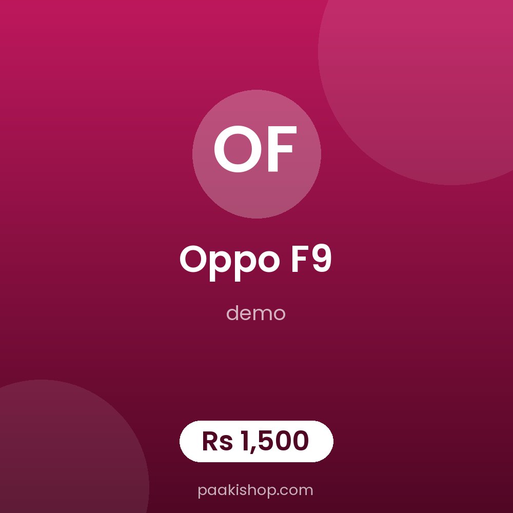 Oppo f9