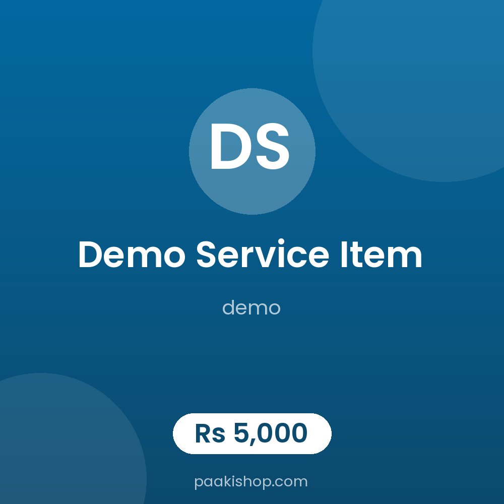 Demo Service Item