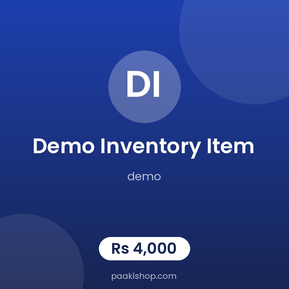 Demo Inventory Item