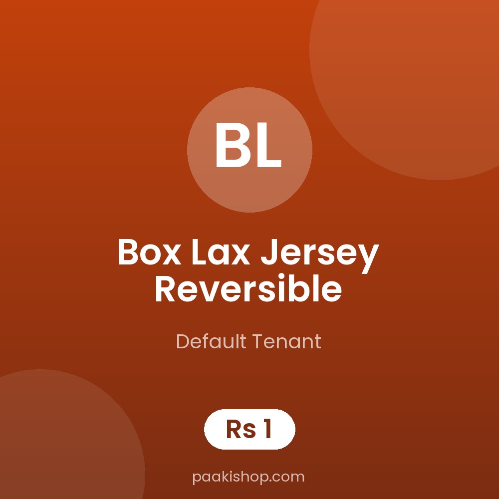 Box Lax Jersey Reversible