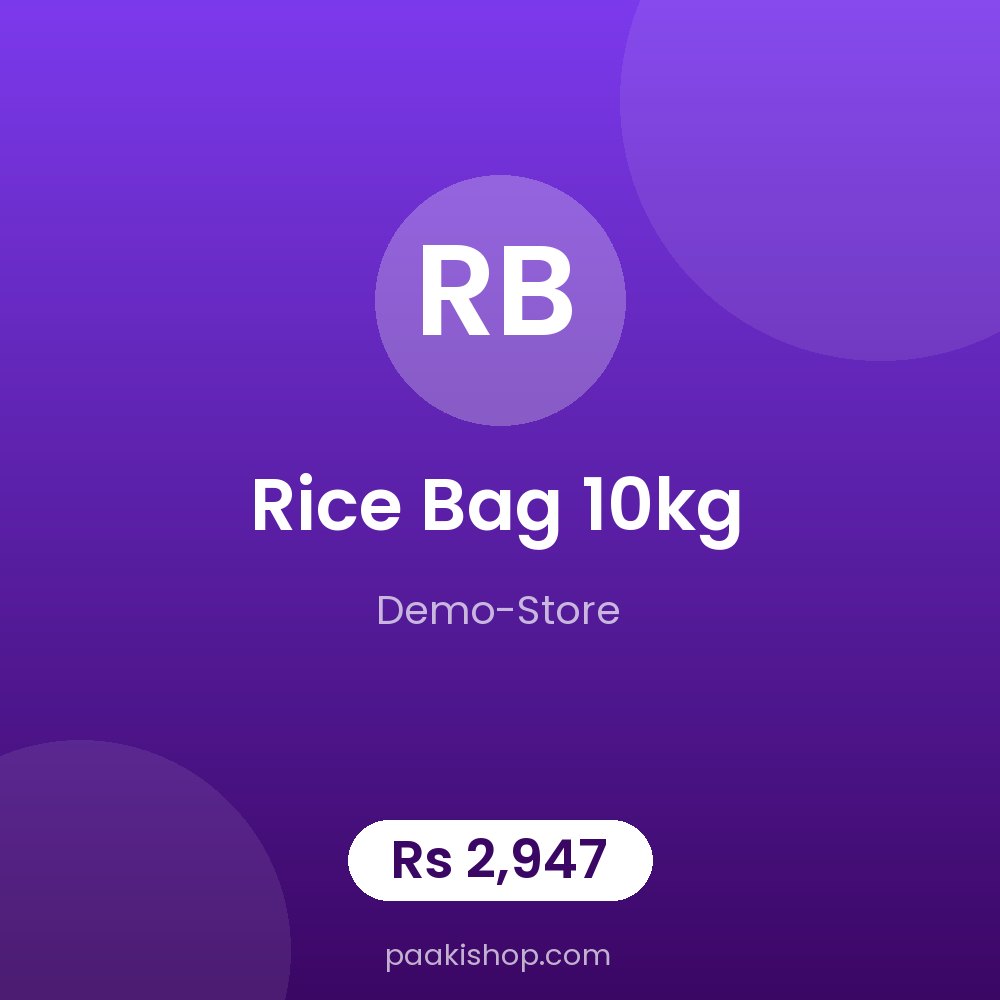 Rice Bag 10kg