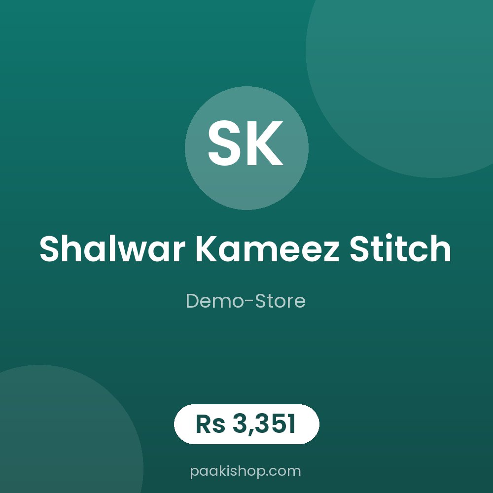 Shalwar Kameez Stitch
