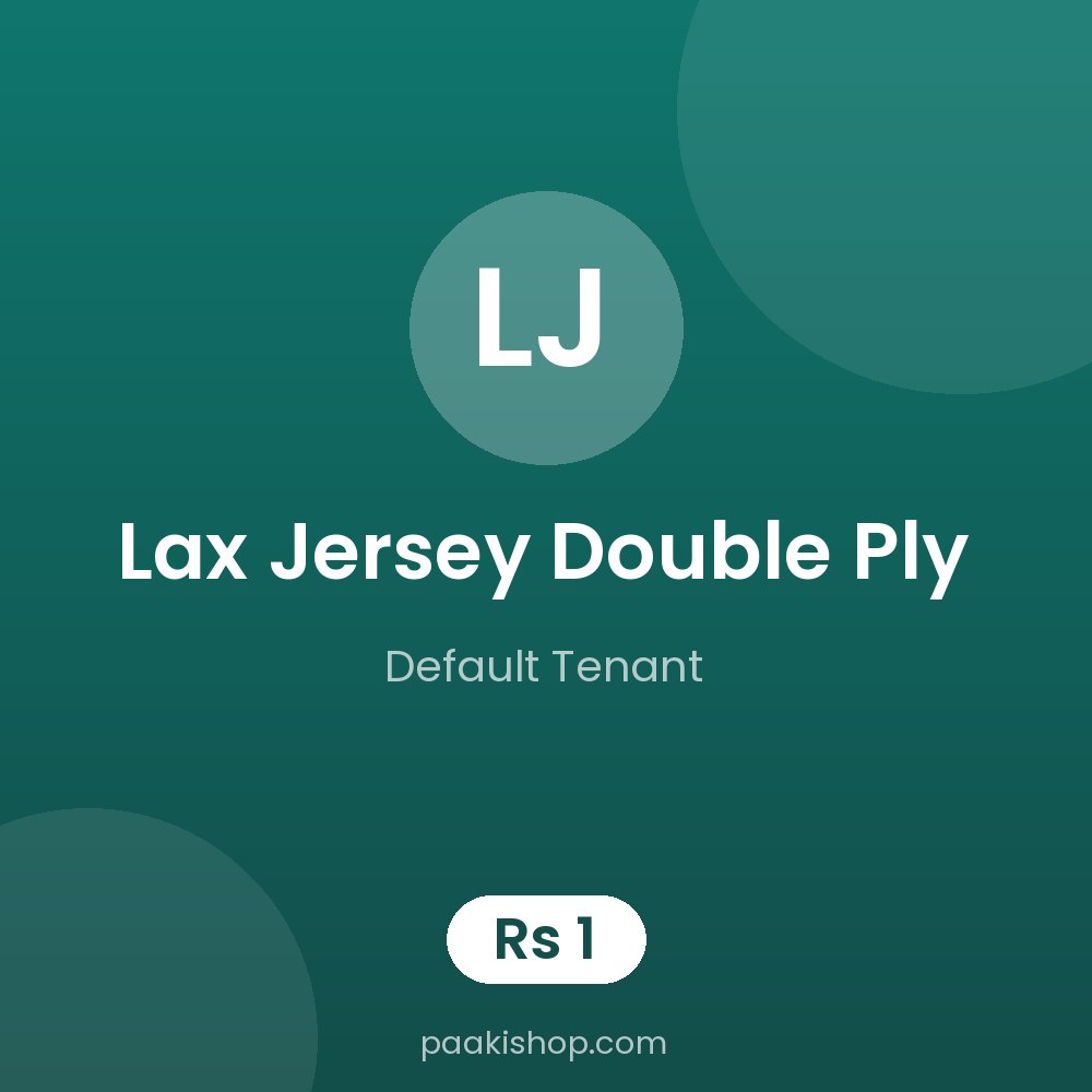 Lax Jersey Double Ply