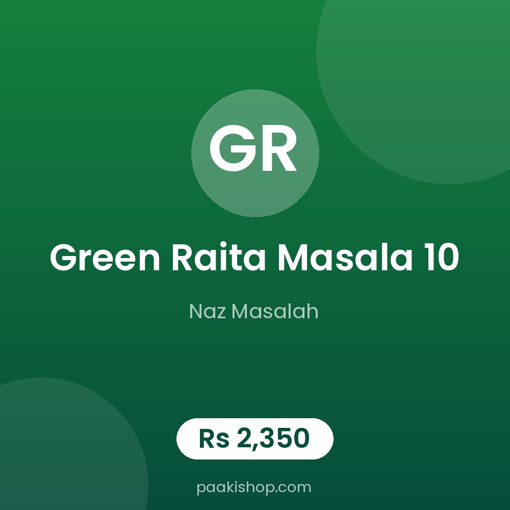 Green Raita masala 10