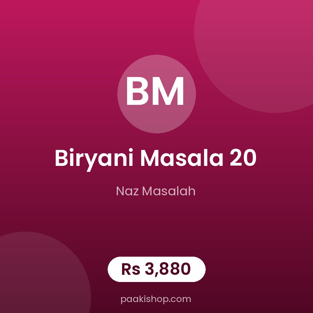 Biryani Masala 20