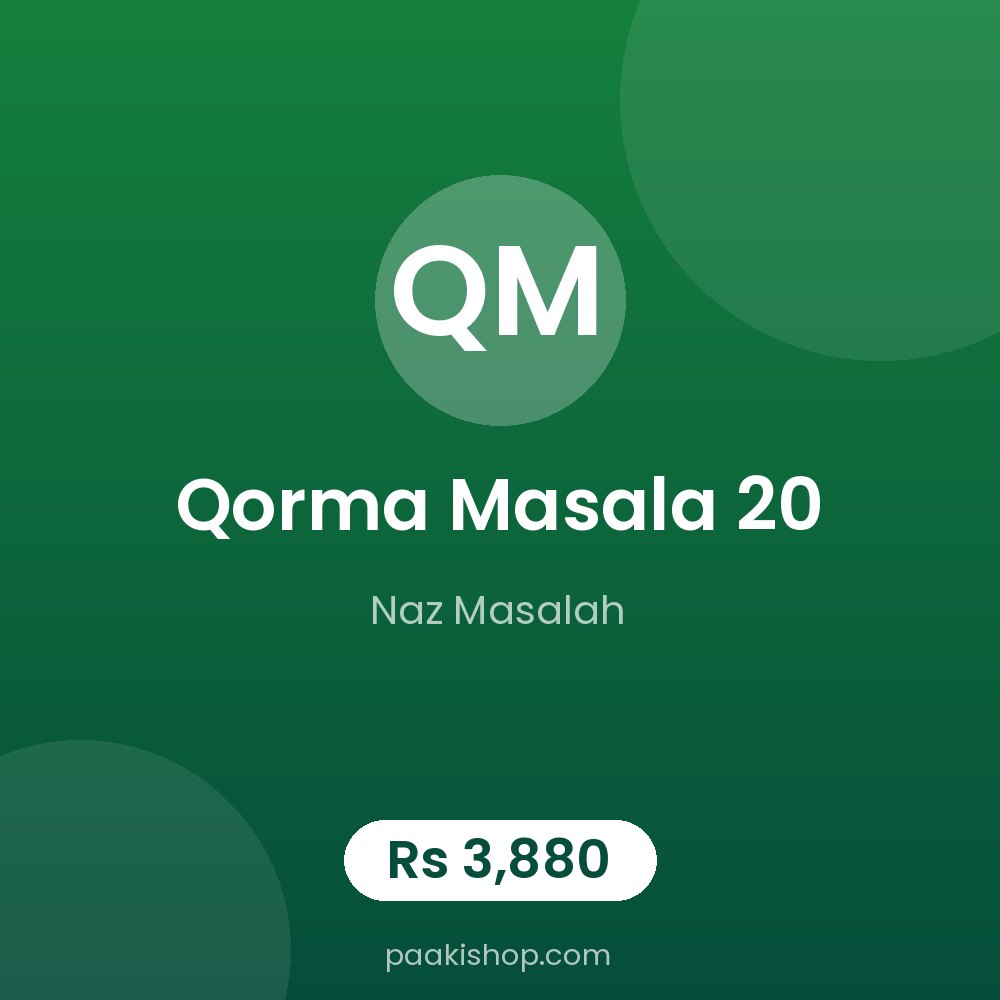 Qorma Masala 20