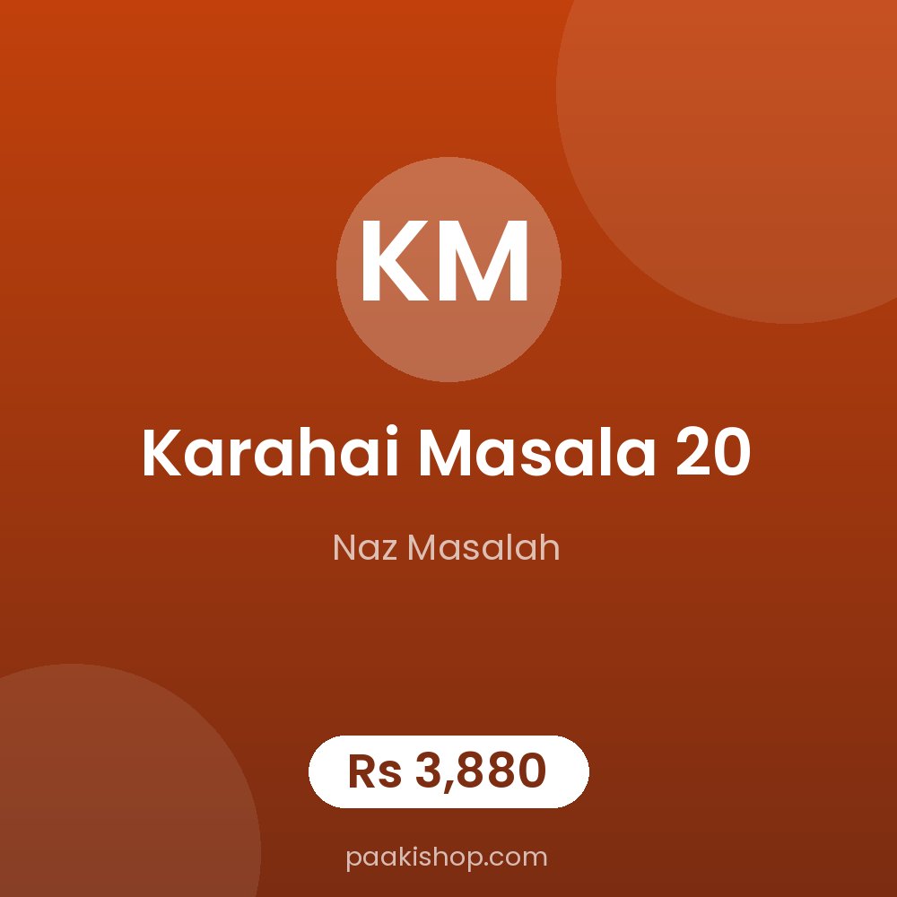 Karahai Masala 20