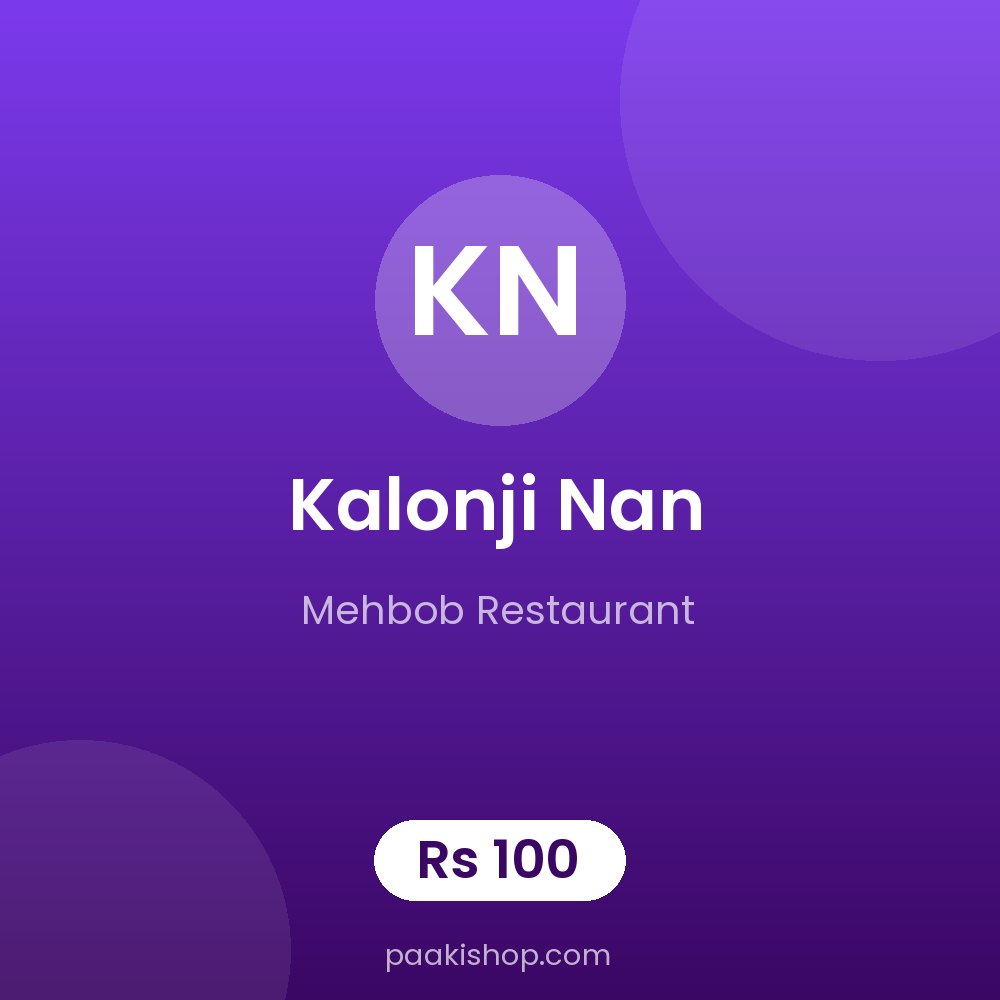 Kalonji Nan