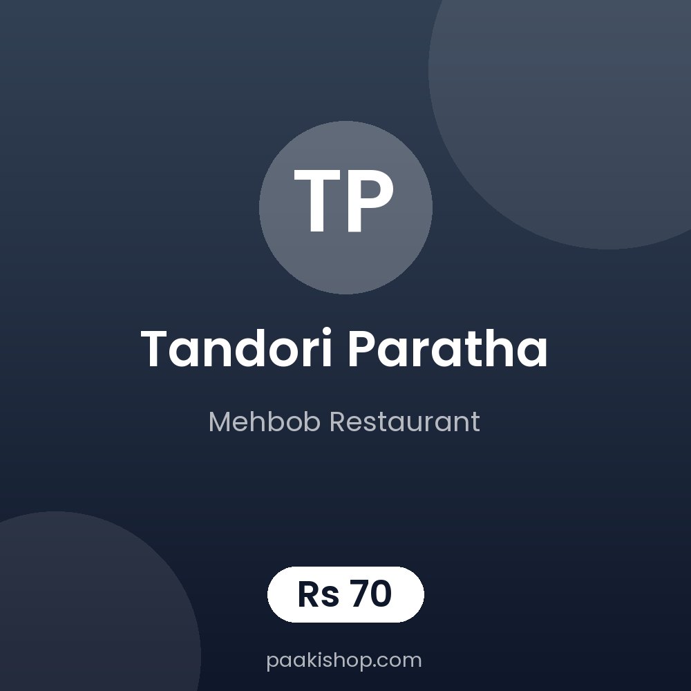 Tandori Paratha