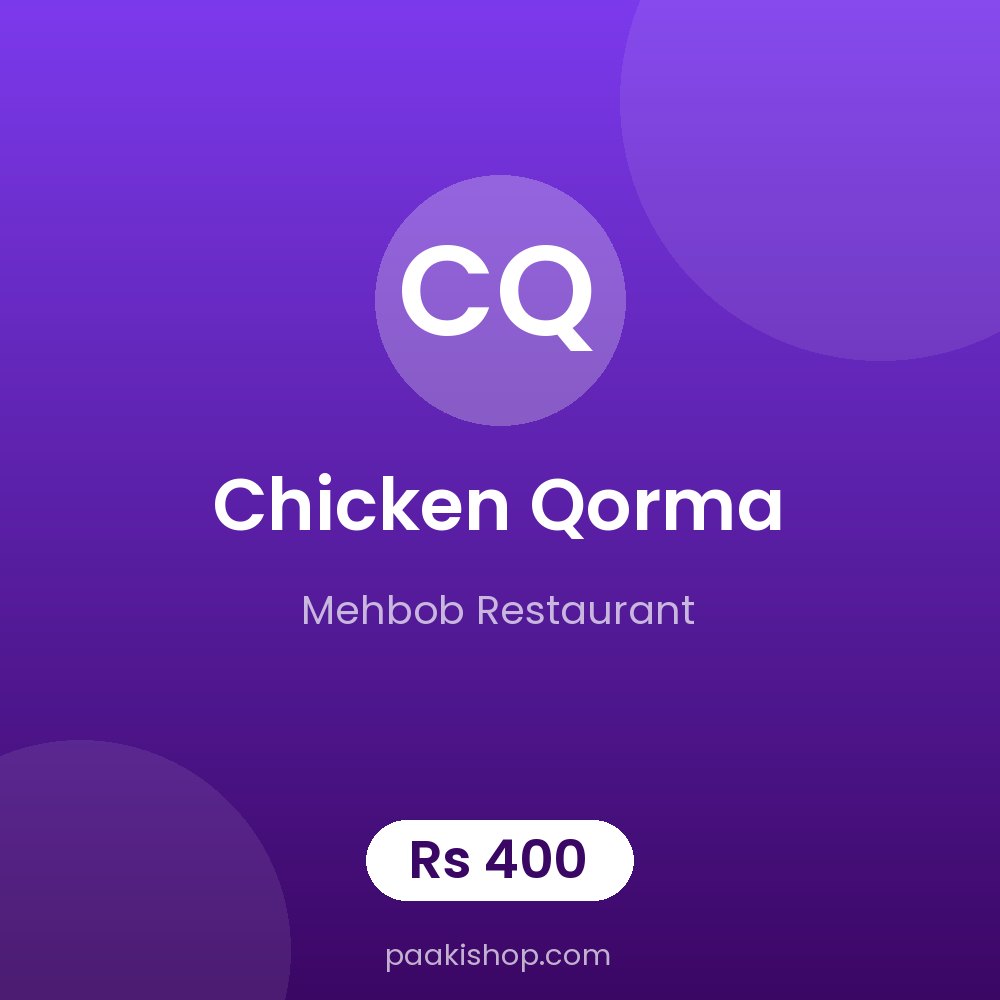 Chicken Qorma
