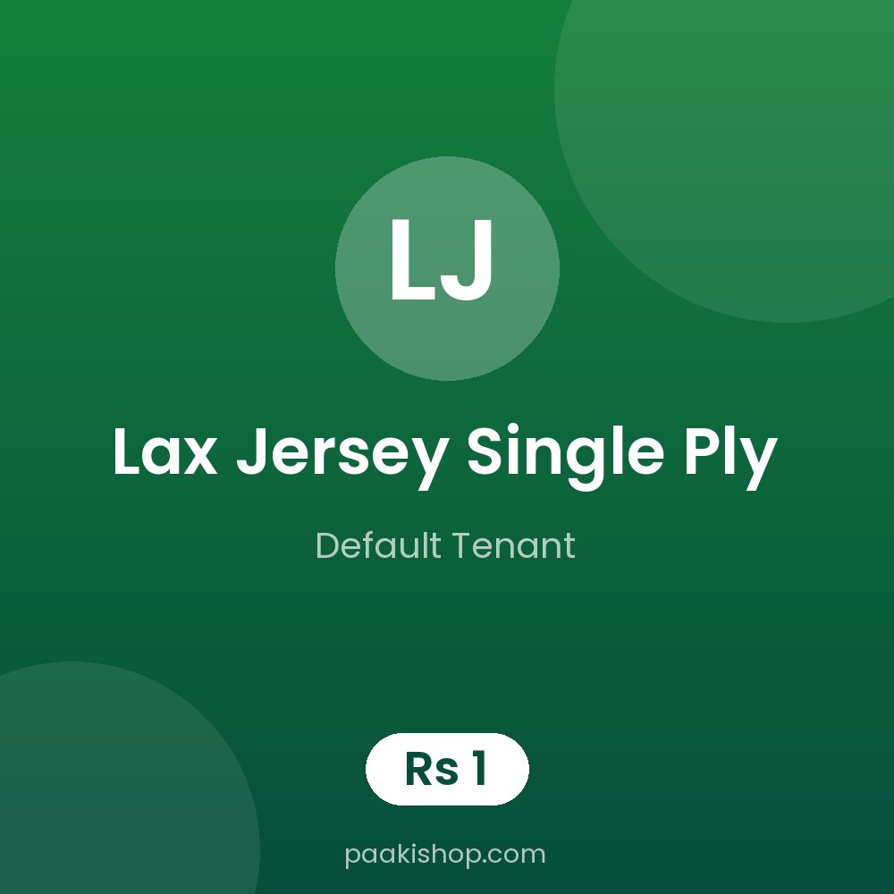 Lax Jersey Single Ply