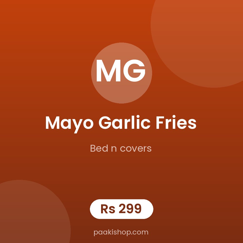 Mayo Garlic Fries