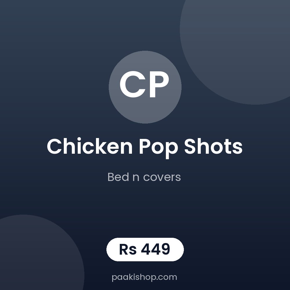 Chicken Pop shots