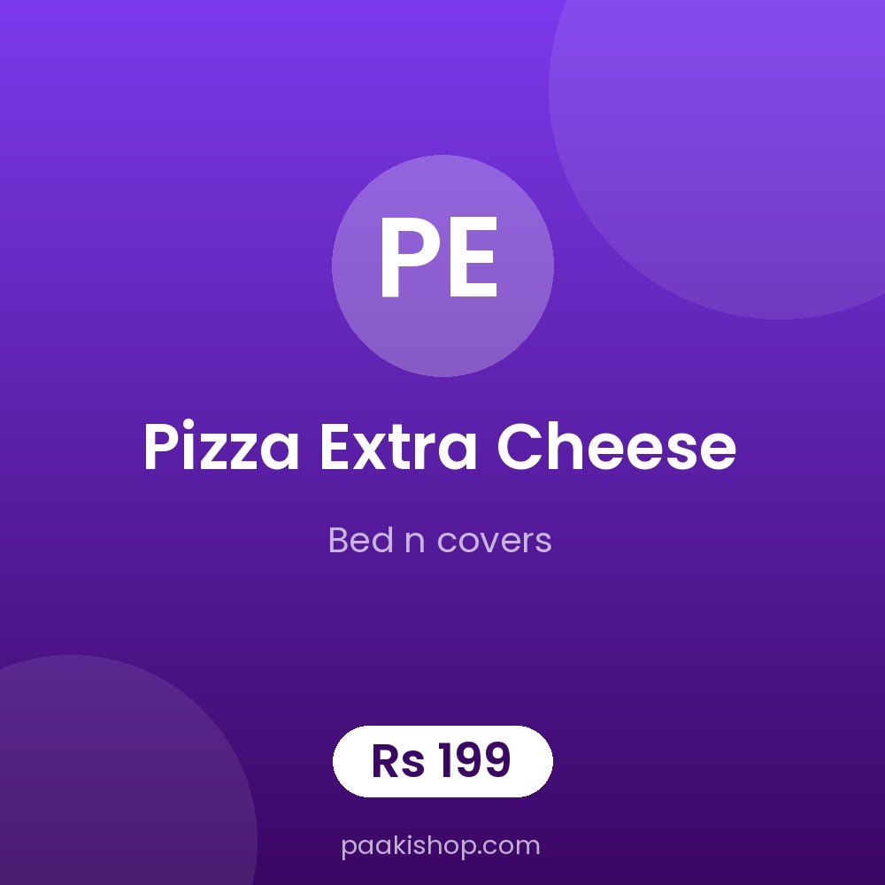 Pizza Extra Cheese