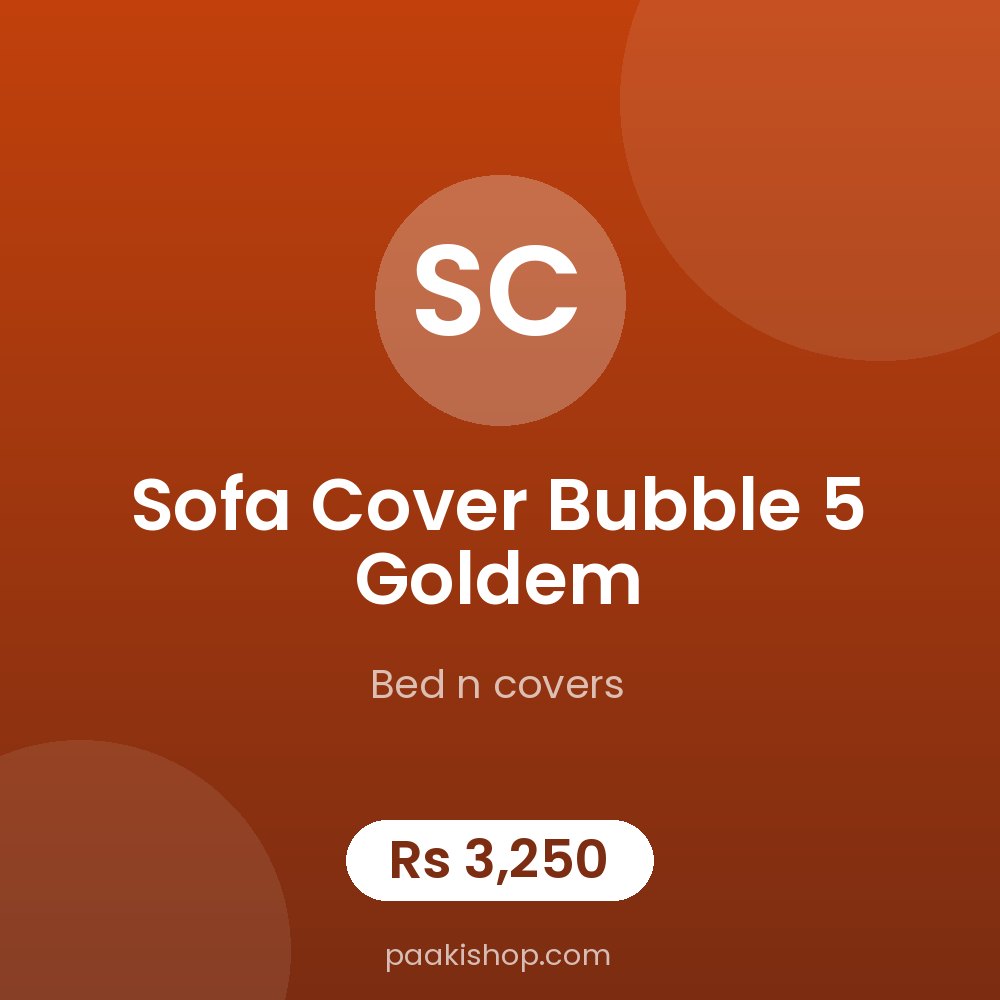 Sofa cover bubble 5 goldem