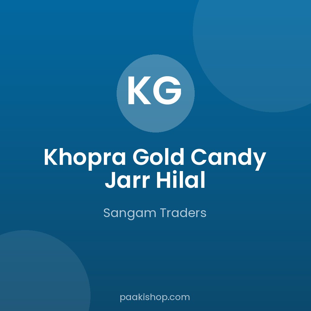 Khopra Gold Candy Jarr Hilal