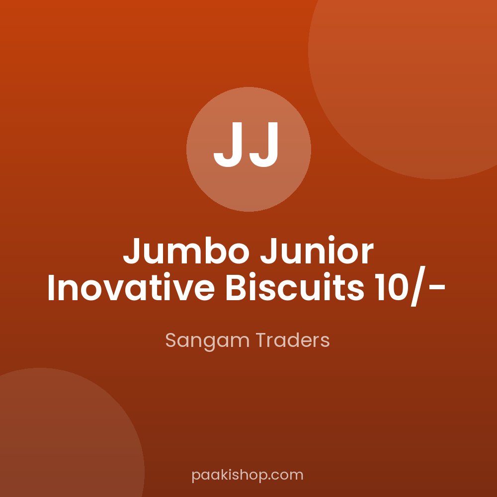 Jumbo Junior Inovative Biscuits 10/-