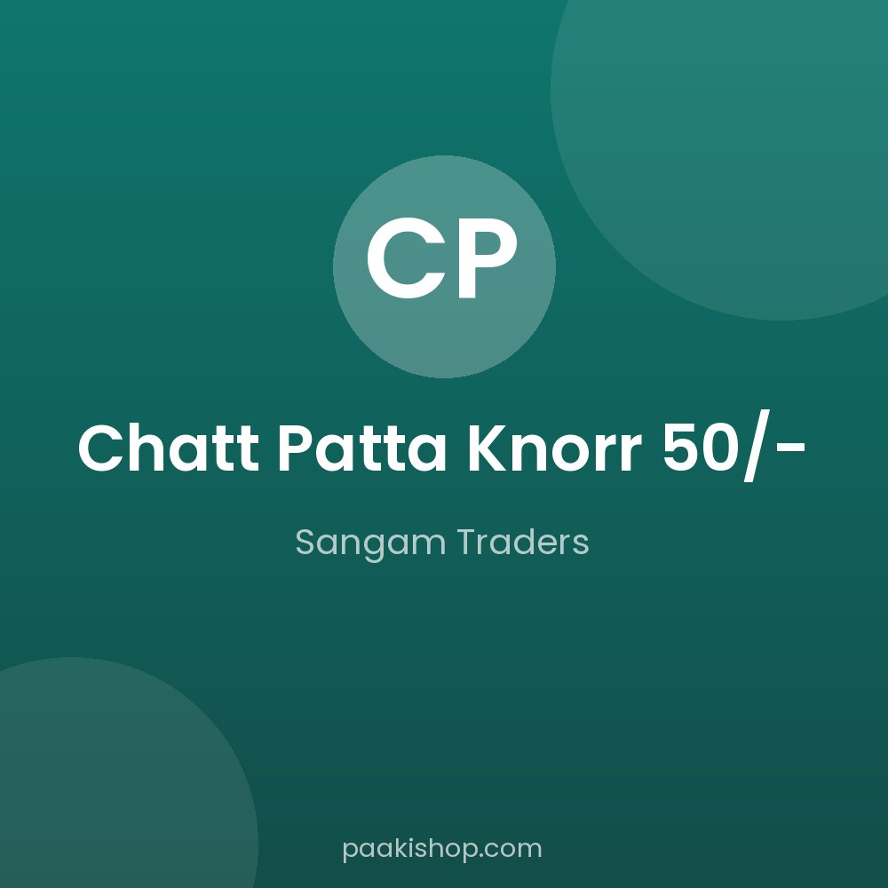 Chatt Patta Knorr 50/-