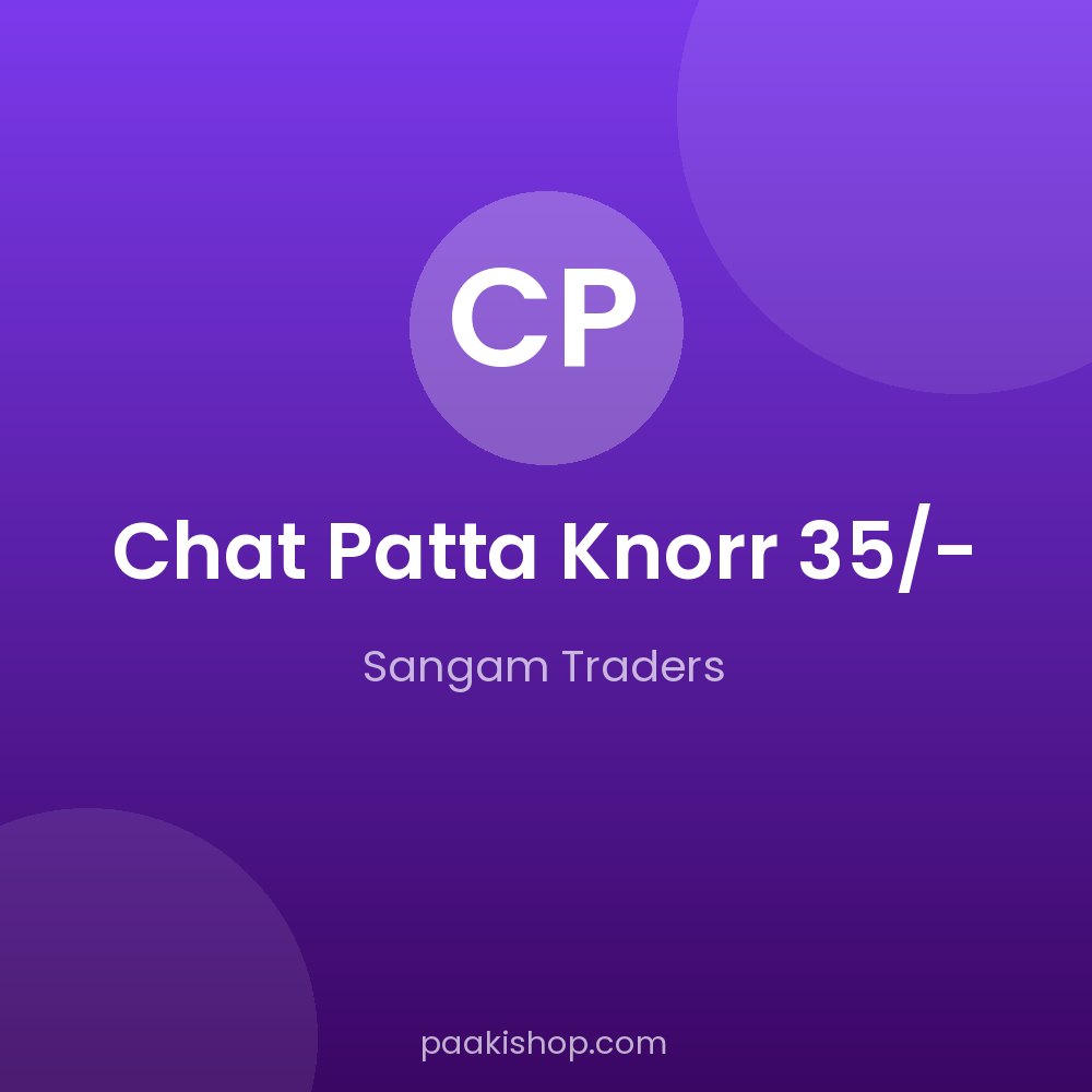 Chat Patta Knorr 35/-