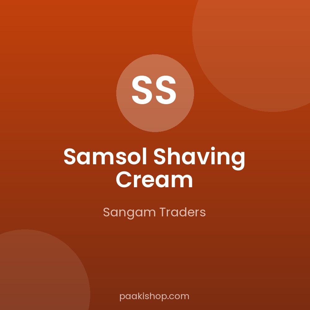 Samsol Shaving Cream