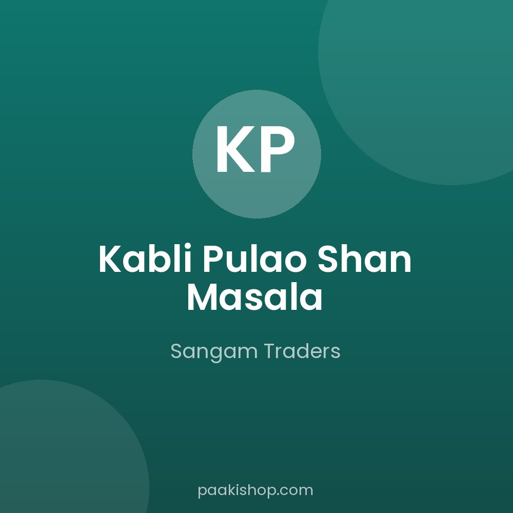 Kabli Pulao Shan Masala