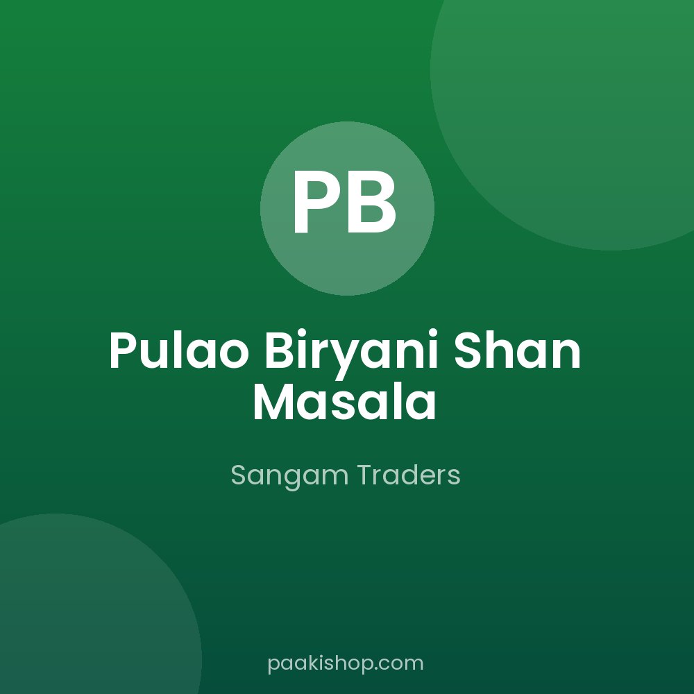 Pulao Biryani Shan Masala