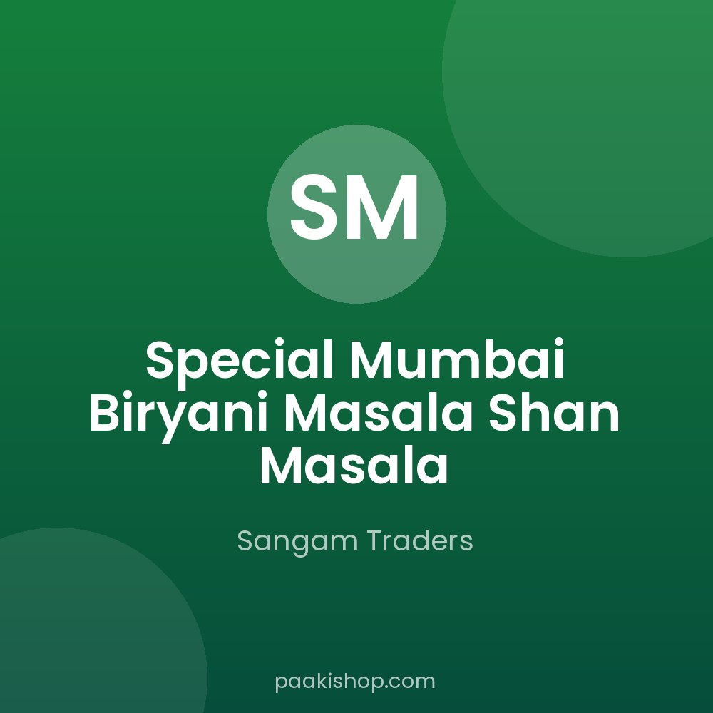 Special Mumbai Biryani Masala Shan Masala