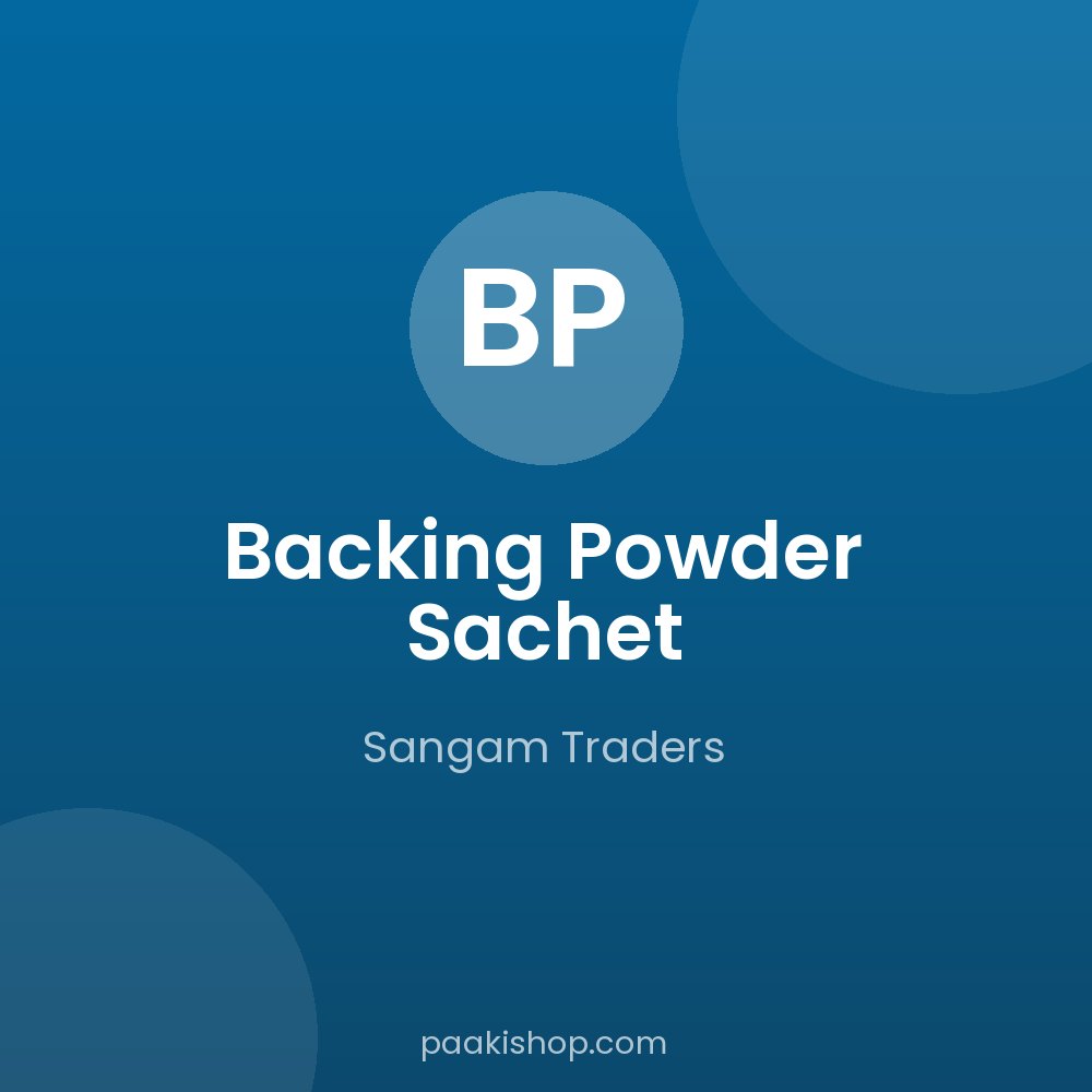 Backing Powder Sachet