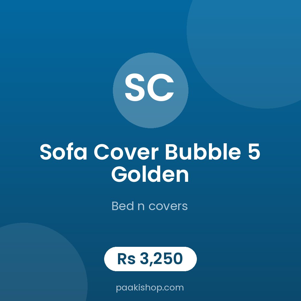 Sofa cover bubble 5 golden
