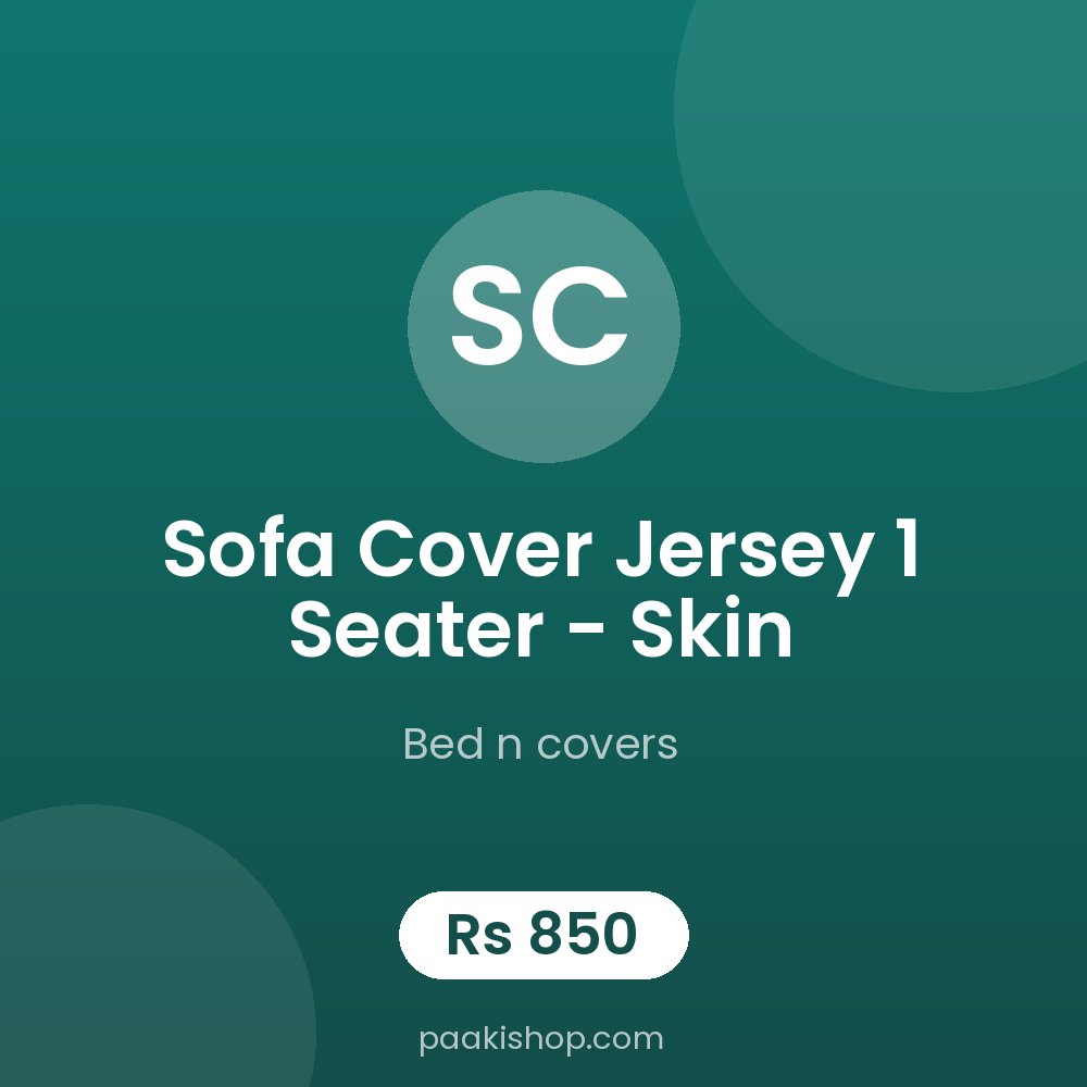 sofa cover jersey 1 seater - skin