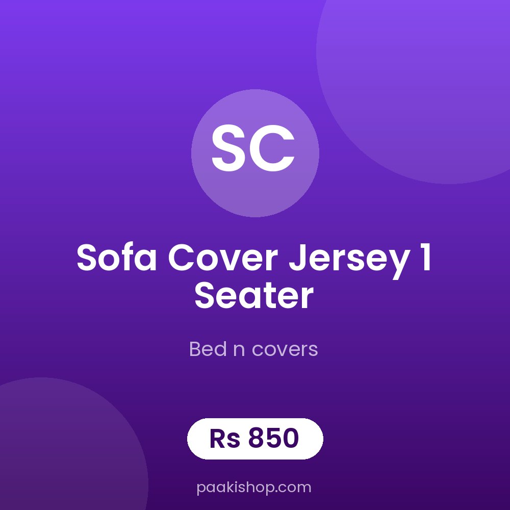 sofa cover jersey 1 seater