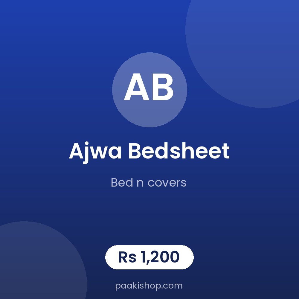ajwa bedsheet