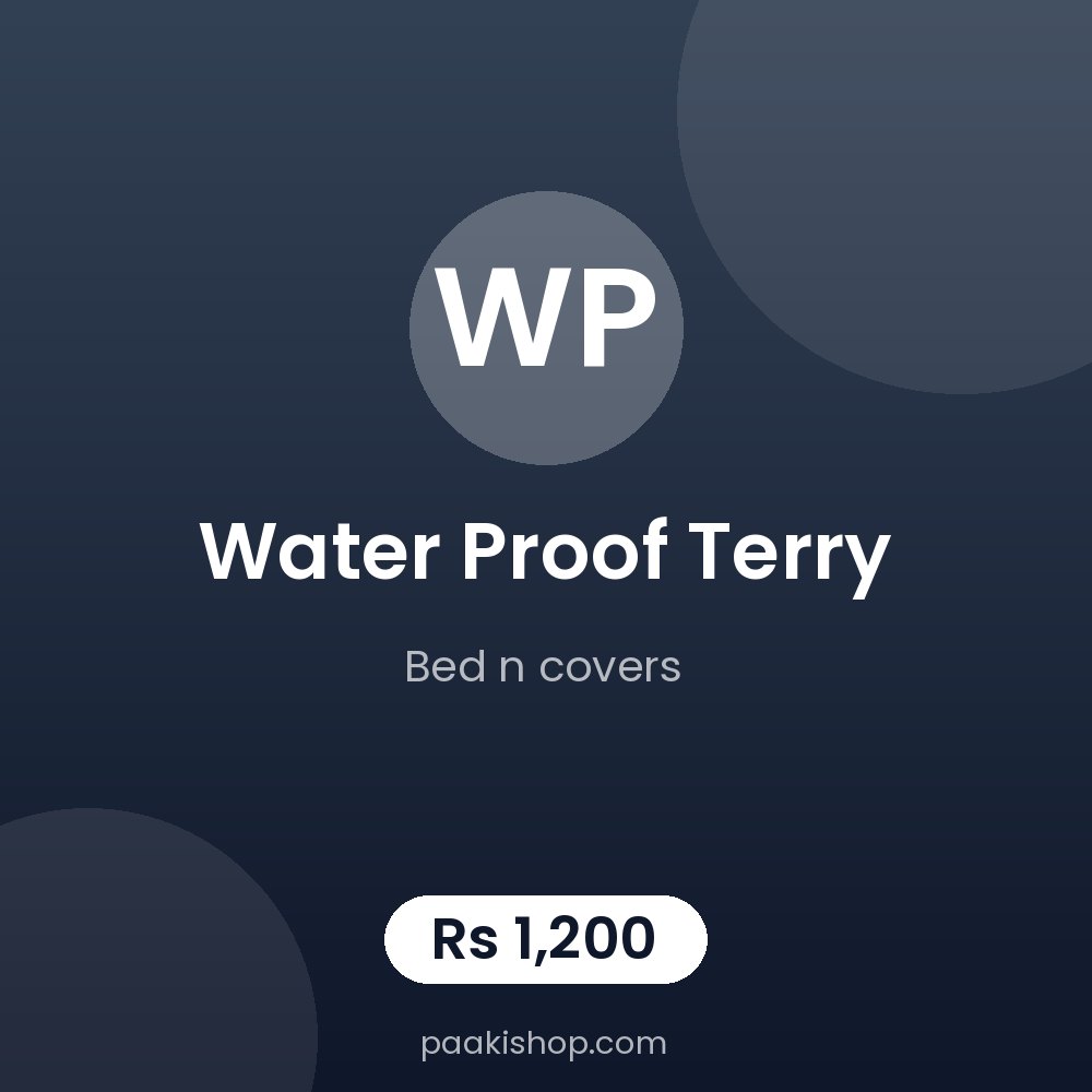 water proof terry