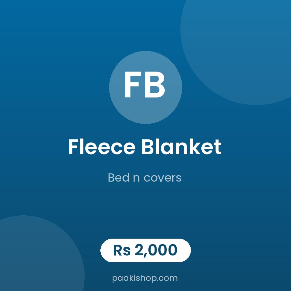 fleece blanket