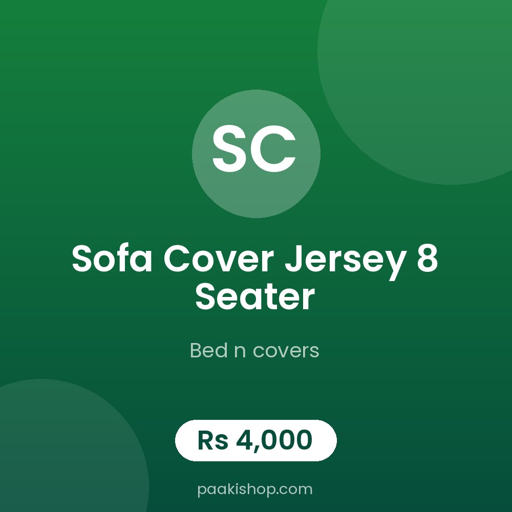 sofa cover jersey 8 seater