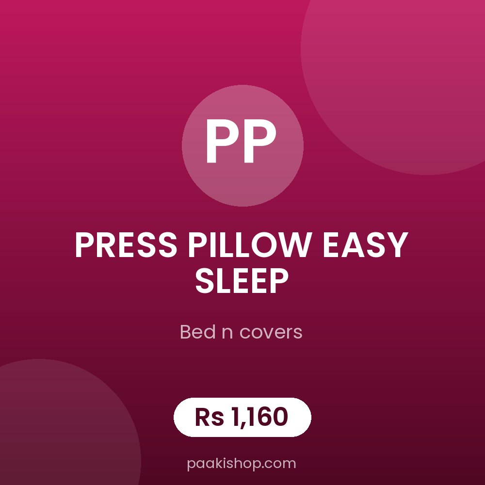 PRESS PILLOW EASY SLEEP