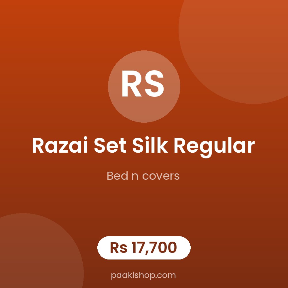 RAZAI SET SILK REGULAR