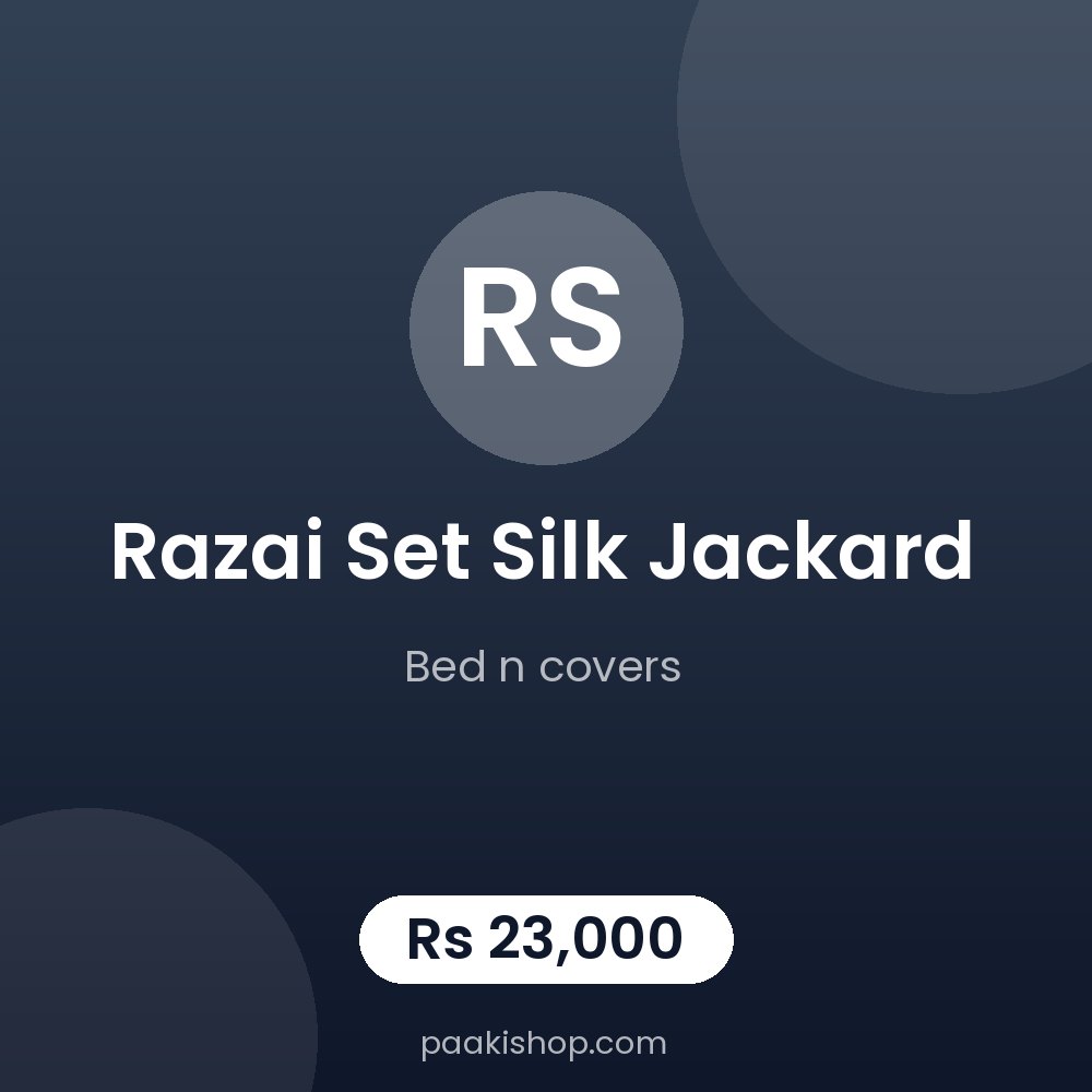 RAZAI SET SILK JACKARD