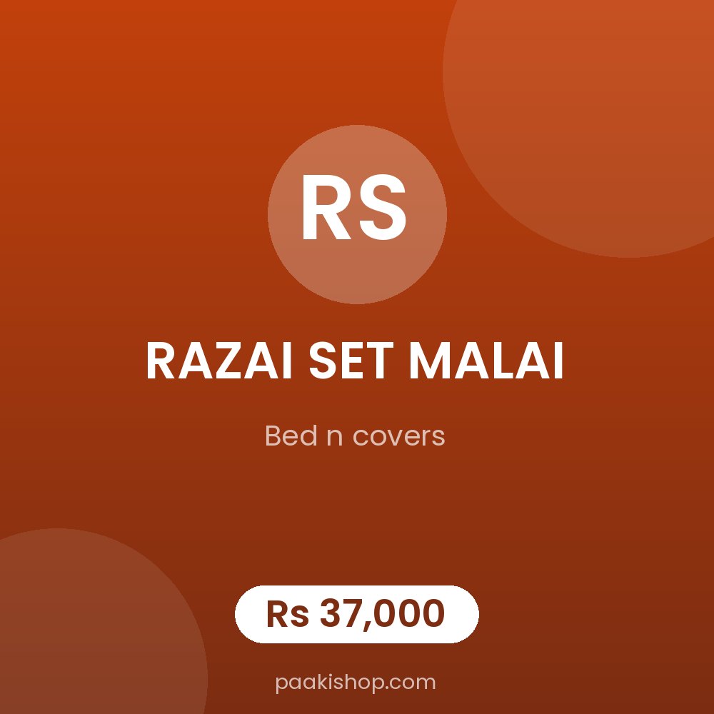 RAZAI SET MALAI