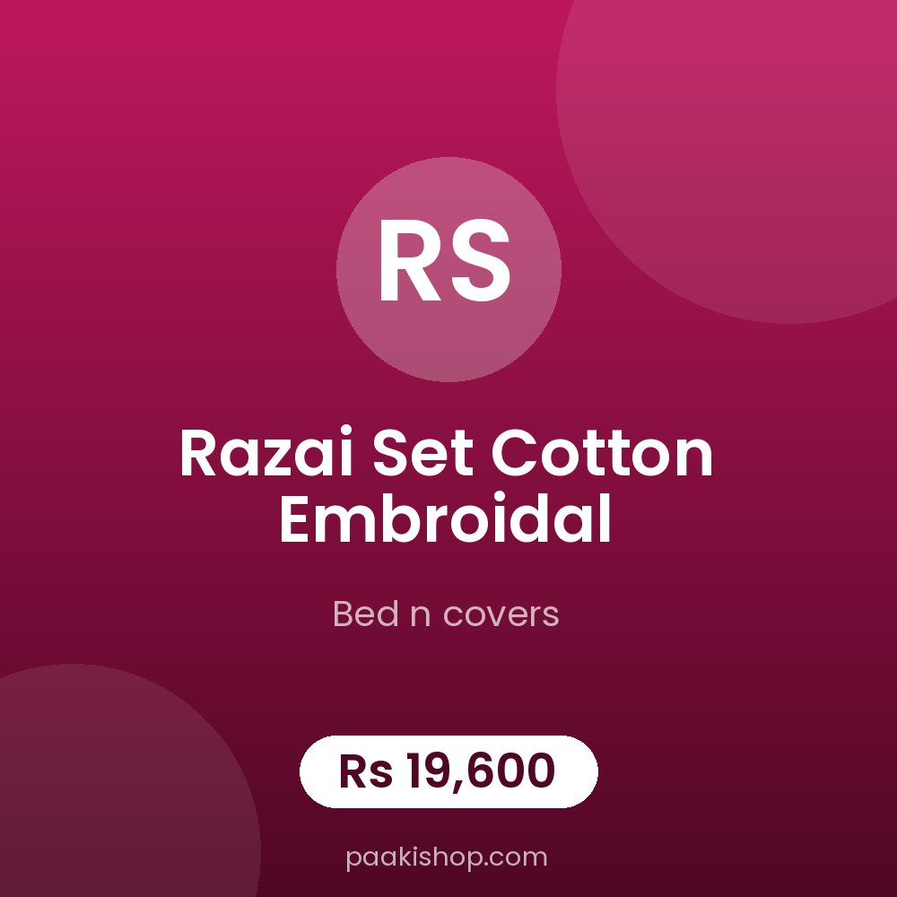RAZAI SET COTTON EMBRIODAL