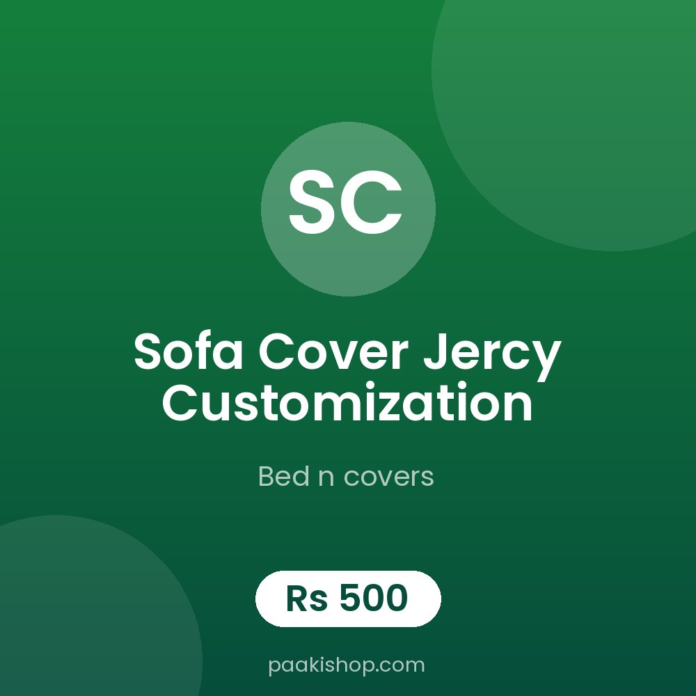 sofa cover jercy customization
