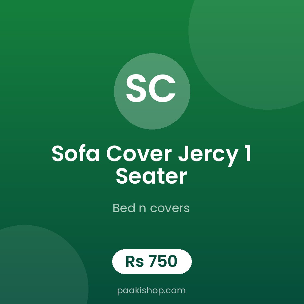 sofa cover jercy 1 seater
