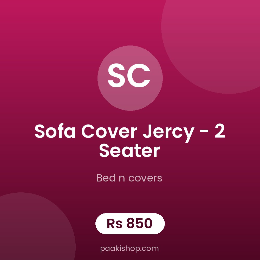 sofa cover jercy - 2 seater