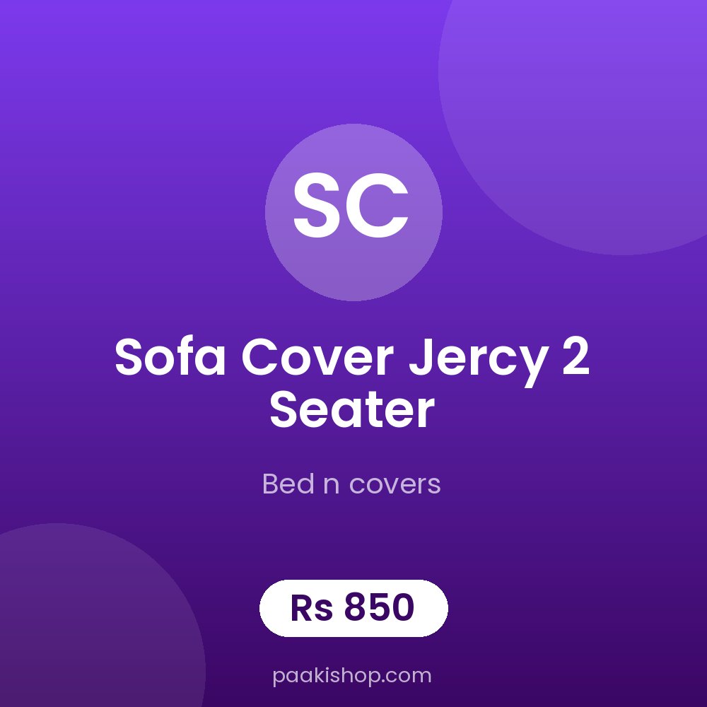 sofa cover jercy 2 seater