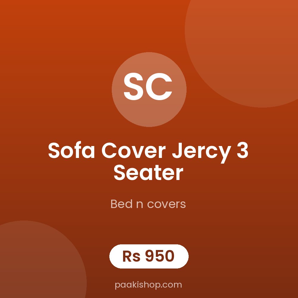 sofa cover jercy 3 seater