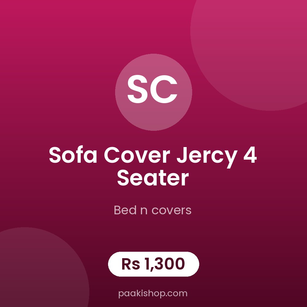sofa cover jercy 4 seater