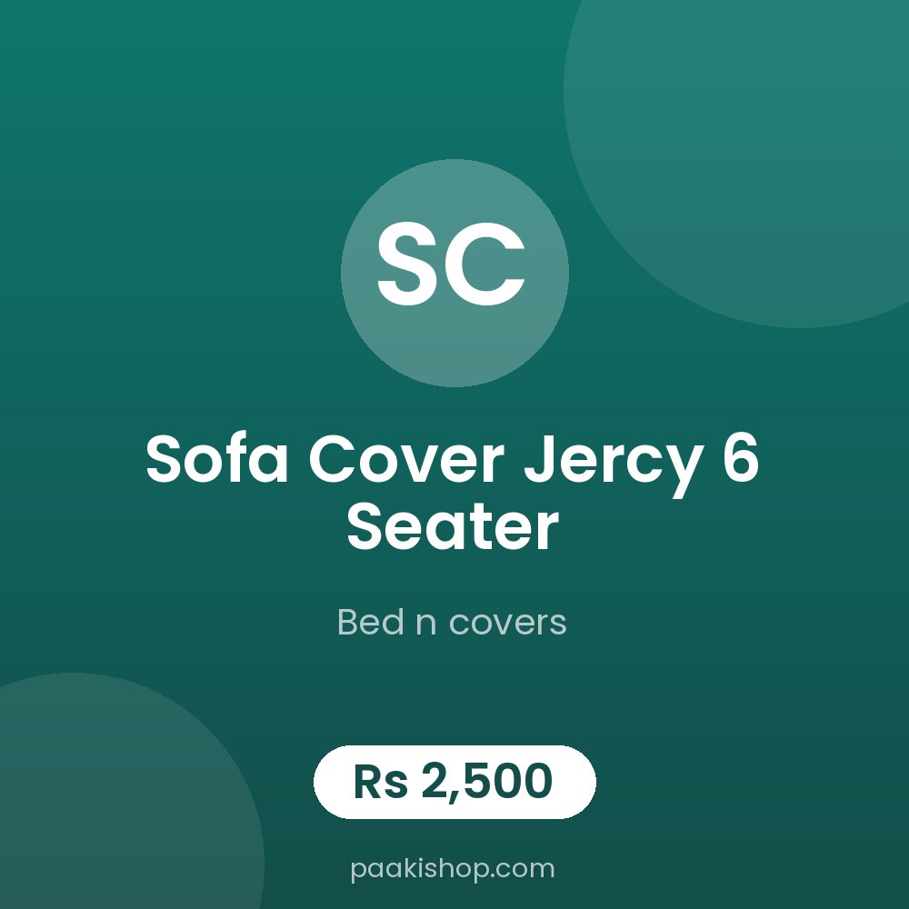 sofa cover jercy 6 seater