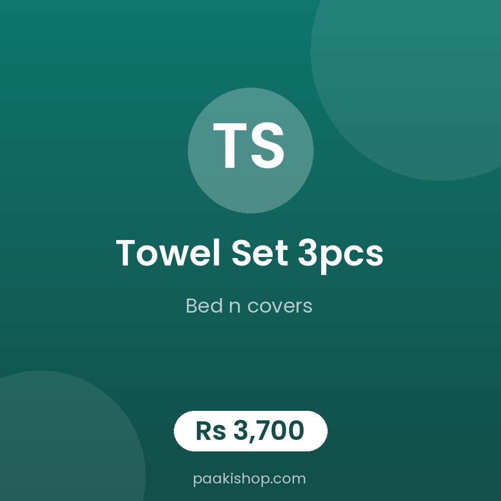 TOWEL SET 3PCS