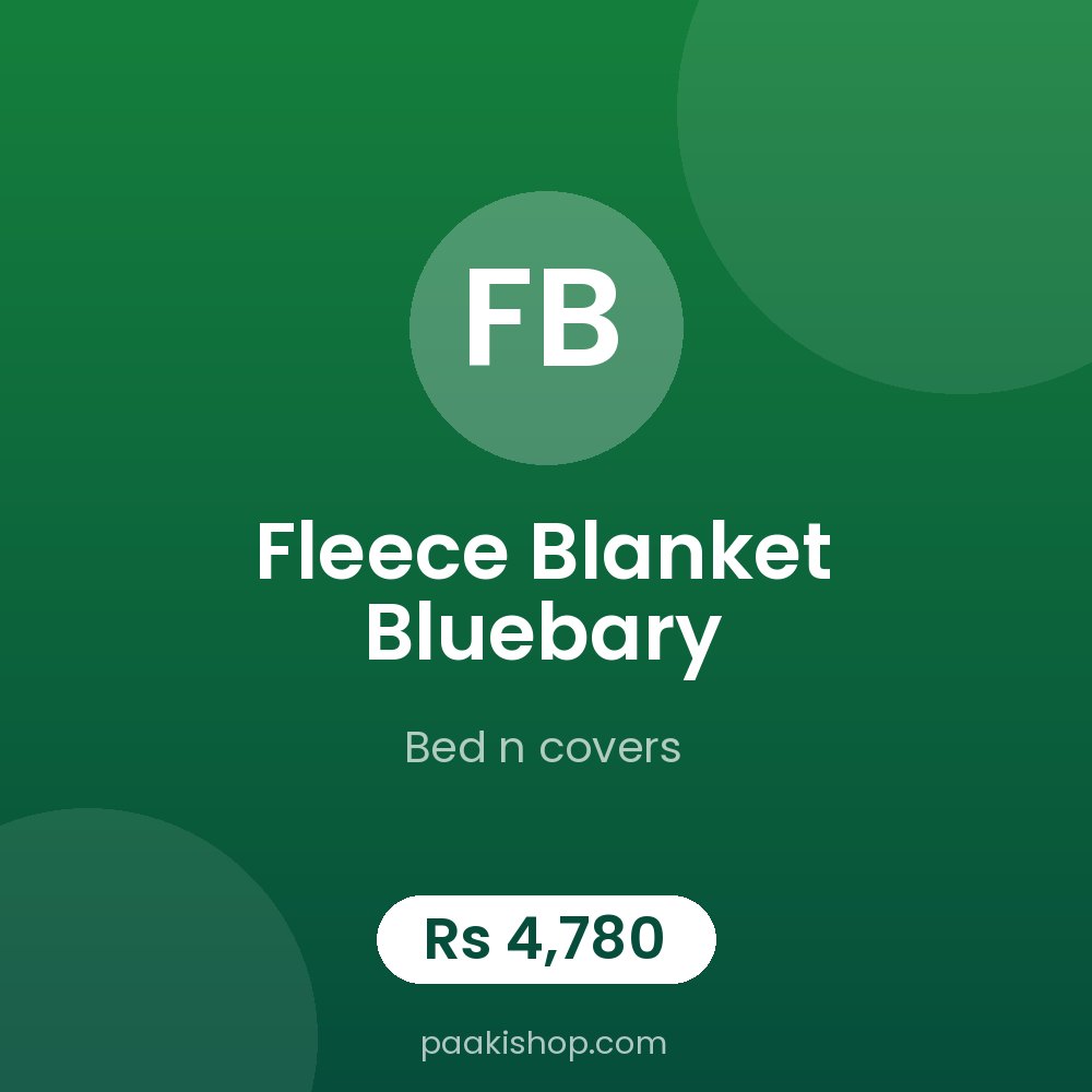 FLEACE BLANKET BLUEBERRY